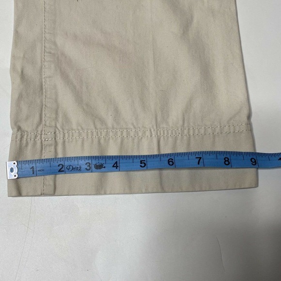 LILLY PULITZER Sz 6 Women Khaki Main Line Fit Cropped Chino Capri Pants Jeans - Picture 9 of 9